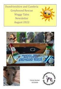 The title page of the Summer 2022 Waggy Tales Newsletter
