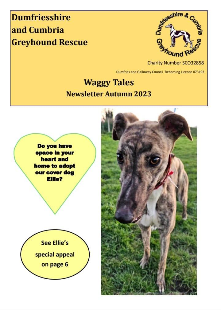 The title page of the Waggy Tales Newsletter September 2022 Edition